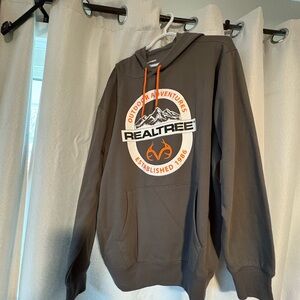 Realtree Gray Pullover with Orange Details